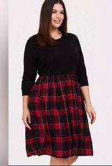 Torrid Mini Challis To Knit Dress Photo 0