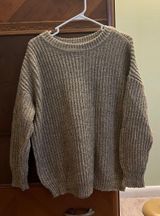 Grey Slouchy Gray Sweater Photo 0