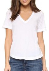 Club Monaco White V Neck Tee Photo 0