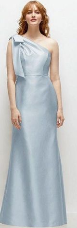 Alfred Sung one shoulder blue dress Photo 0