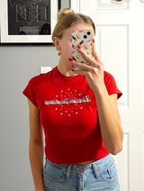 Y2K Red Star Tee Photo 0