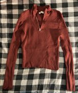 Active USA Red Brown Long Sleeve Large Photo 0