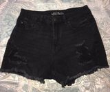 Target Black Distressed Shorts  Photo 0