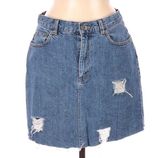 Ralph Lauren  size 6 vintage distressed jean skirt Photo 0