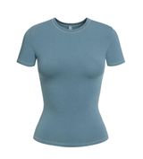 Skims cotton jersey tshirt kyanite blue size large New with tag Photo 0