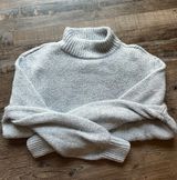 Gray Turtleneck Sweater Photo 0
