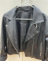 Aeropostale Black Leather Jacket Photo 0