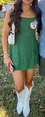lulus romper green Photo 0