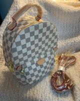 Daisy Rose Checkered Mini Backpack Photo 0