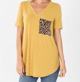 Zenana Leopard Pocket Tee Photo 0