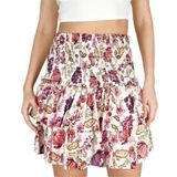 House of Harlow 1960 smocked & ruffle layered mini skirt Photo 0