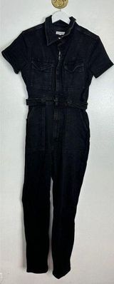 GOOD AMERICAN Fit for Success Jumpsuit in Wash Black099 Size 3 (Large) Photo 0