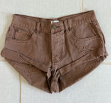 Billabong Shorts Brown Denim Low Rise Photo 0