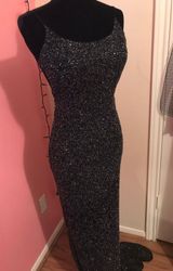 Prom Dress Black Size 6 Photo 0