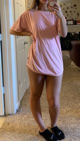 Eptm Pink Velvet Top Size L Photo 0