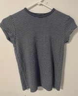 Brandy Melville • Brand Melville striped blue baby tee Photo 0
