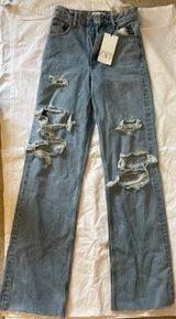 ZARA High-rise Full Length Jeans Photo 0