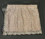 English Rose  pink silver sparkle lace mini skirt Photo 0