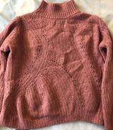 Lucky Brand Mauve Mock Neck Sweater Size Medium Photo 0