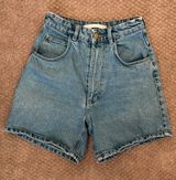 ZARA Denim Mom Shorts Photo 0