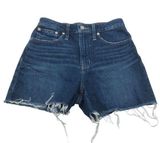 Madewell Womens Curvy High-Rise Denim Shorts Cut Off Size 27 Photo 0
