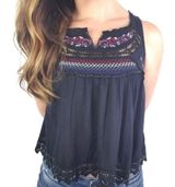 Embroidered Beaded Tank Top Photo 0