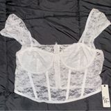 White Lace Corset Photo 0