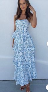 Cherley Dress Blue Size M Photo 0