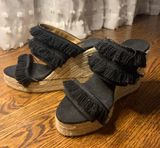 Castaner Black Fringe Sandals Photo 0