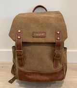EuroSport Canvas Backpack Brown Photo 0