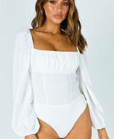 Princess Polly Laura Bodysuit white Photo 0
