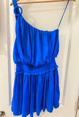 DO+BE One Shoulder Blue Dress Photo 0