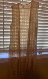 Love Nation Beige Lace Cardigan Photo 0