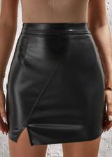 Black Leather Skirt Photo 0