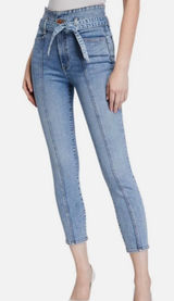 Alice + Olivia  Light Blue Ankle Jeans Photo 0