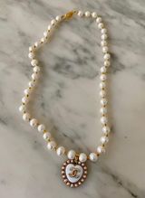 Pearl Heart Necklace Photo 0