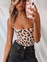 Princess Polly Tamikah Bodysuit Leopard Photo 0