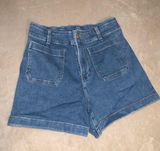 LC Lauren Conrad Lauren Conrad Super High Rise Laguna Denim Shorts Photo 0