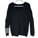 James Perse Los Angeles Women's Black Chunky Wool Blend Sweater Armband Size 3 Photo 0