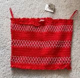 Garage Red Tube Top NWT Photo 0