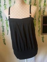 Size L Express Black Tank Top w/ Silver Photo 0