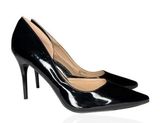Versace Alexandra V1969 Black Italian Patent Leather Pumps Women's Size 8 Photo 0