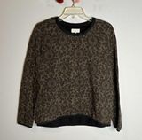 Lou & grey 🌺  green jacquard pullover top Photo 0