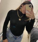 SheIn NWOT BLACK TURTLENECK BODYSUIT Photo 0