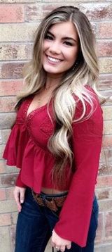 Blouse Red Size M Photo 0