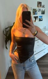 Bershka Leather Top Photo 0