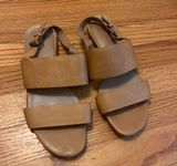 Elena Sling Back Leather Sandal Size 8 Photo 0