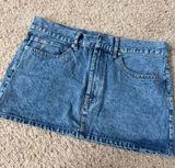 Low Rise Jean Skirt  Photo 0