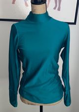 Layer 8 Performance Turquoise Long-sleeve Top Photo 0