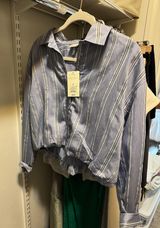 Target Cropped Button Down Photo 0